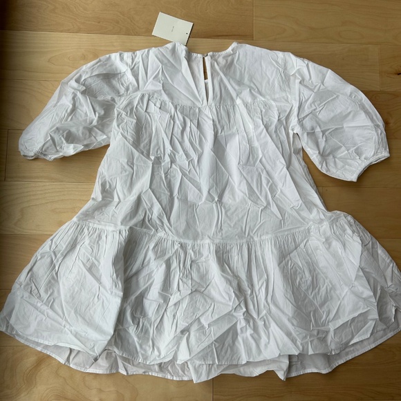 WHITE PUFFY DRESS - Picture 5 of 6